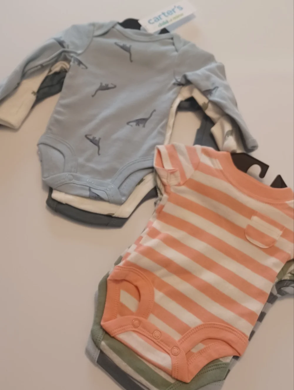 Carter's Lot Of 6 Onesies Boys Preemie